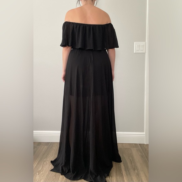 Black Maxi Dress - VICI DOLLS - Picture 3 of 4